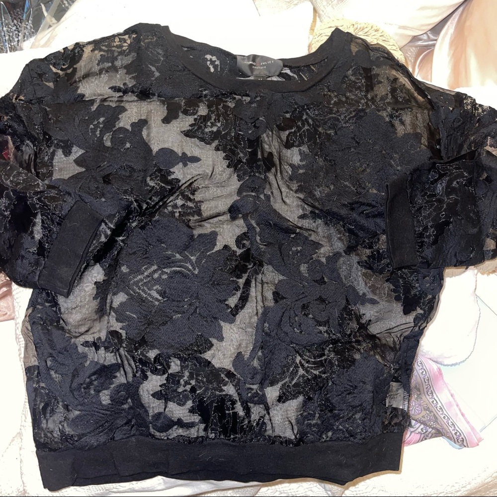 Romeo & Juliet Mesh Overlay Top